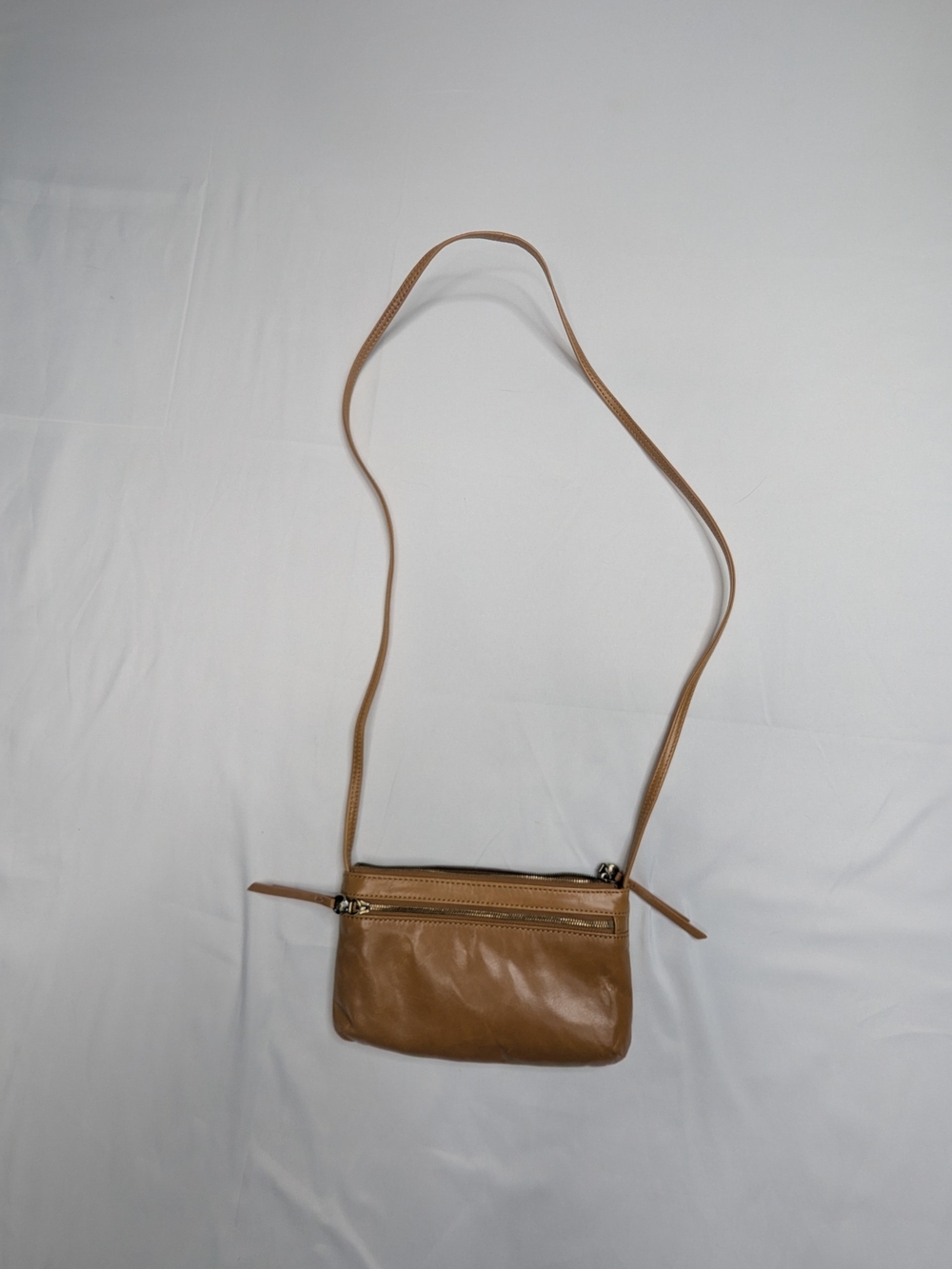 HOBO International Tan Leather Crossbody Pouch / Purse - Picture 16 of 16